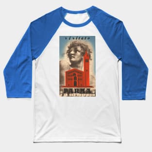 Parma, Italy - Vintage Travel Poster Design Baseball T-Shirt